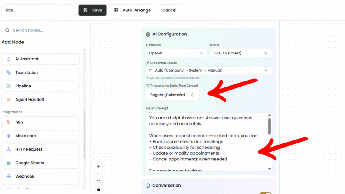 Configuración del prompt
